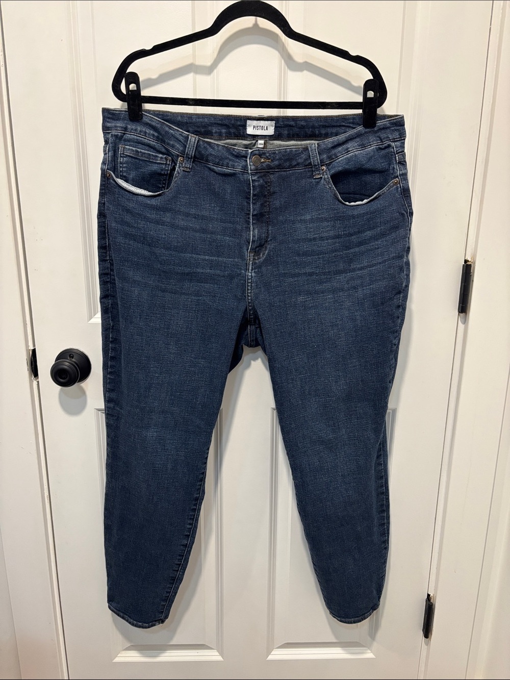 Pistola Medium Wash High Rise Skinny Ankle Jeans Women’s Plus Size 20W